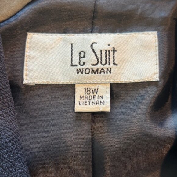 Le Suit Deep Blue Blazer - Excellent Condition SZ 18W - Picture 3 of 6
